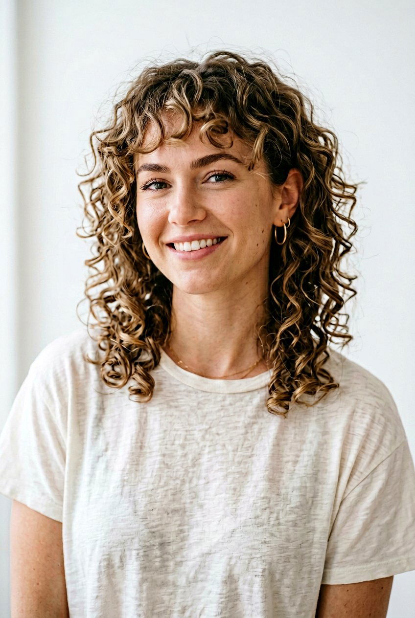 Neck Length Curly Shag - 20 best haircut for natural curly hair - 20 best haircut for natural curly hair