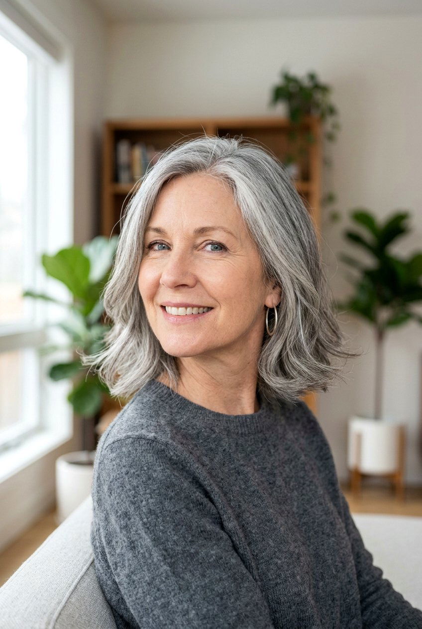 Neck Length Gray Bob - 20 gray bob hairstyles - 20 gray bob hairstyles