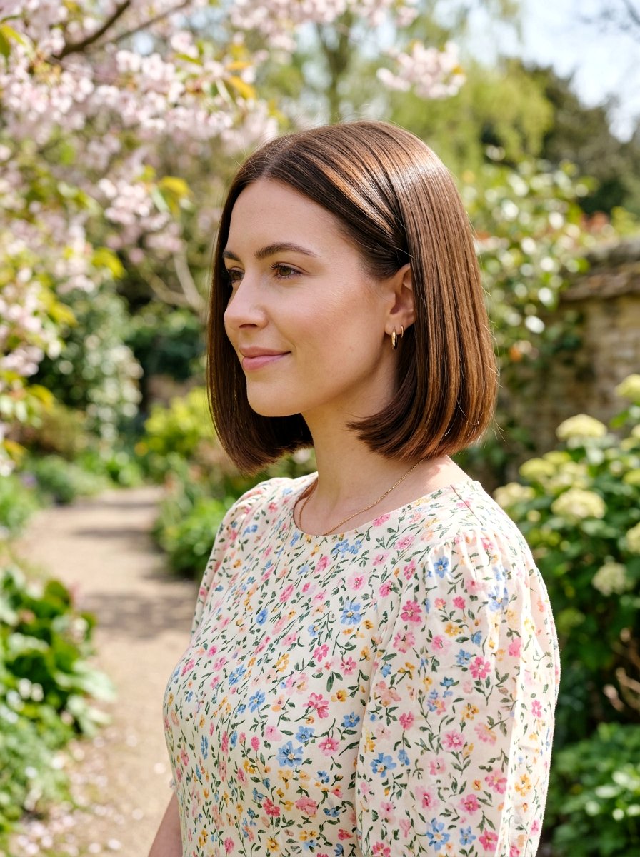 Neck Length One Length Cut - 20 one length haircut for fine hair - 20 one length haircut for fine hair