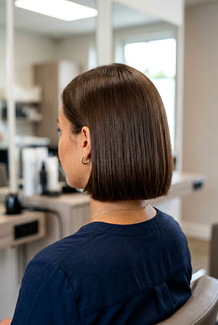 Neck length blunt cut for chemical damage - 20 blunt cut for damaged ends - 20 blunt cut for damaged ends