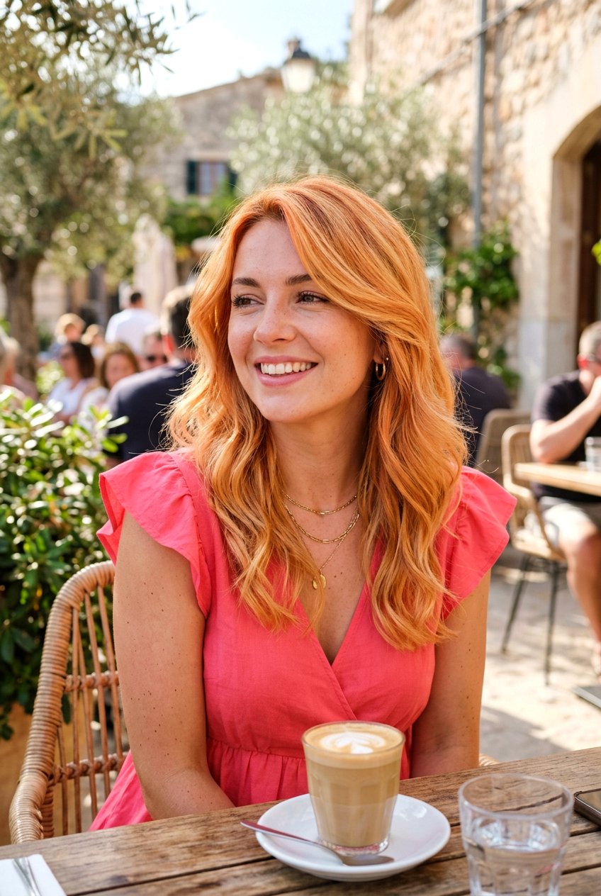 Nectarine Blonde Hair Color - 20 blonde hair with soft peach undertones - 20 blonde hair with soft peach undertones