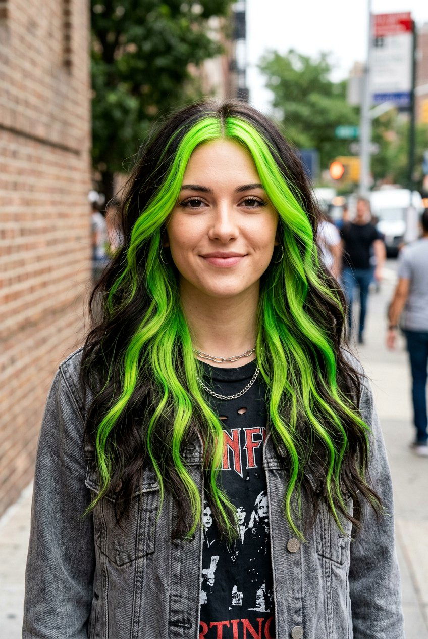 20 Electrifying Neon Green Hair Color Ideas for Bold Looks