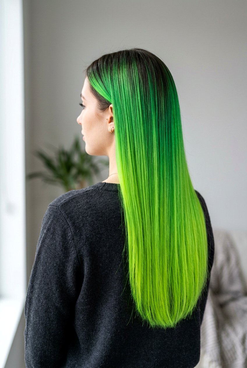 Neon Green Color Melt Hair - 20 neon green hair color - 20 neon green hair color