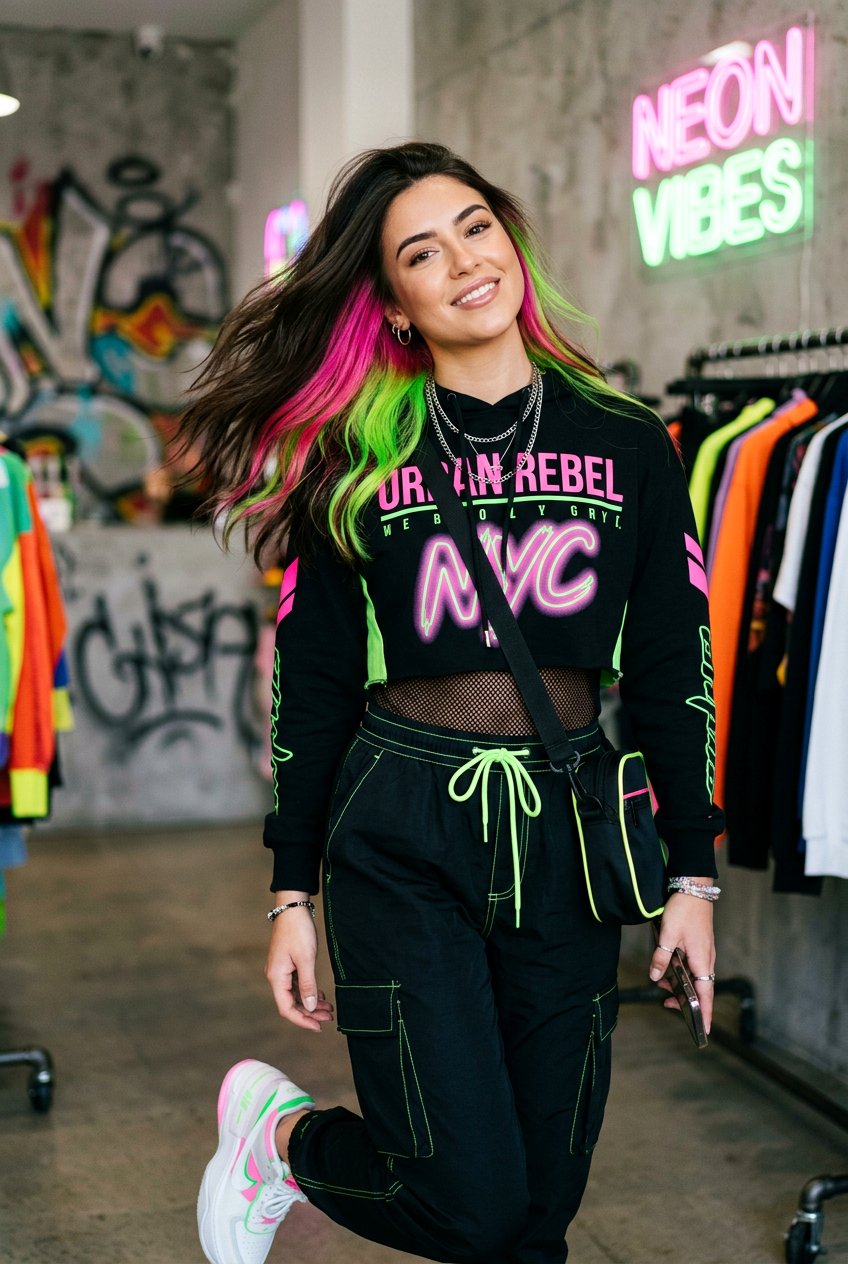 Neon Hidden Rainbow Hair - 20 hidden rainbow balayage - 20 hidden rainbow balayage