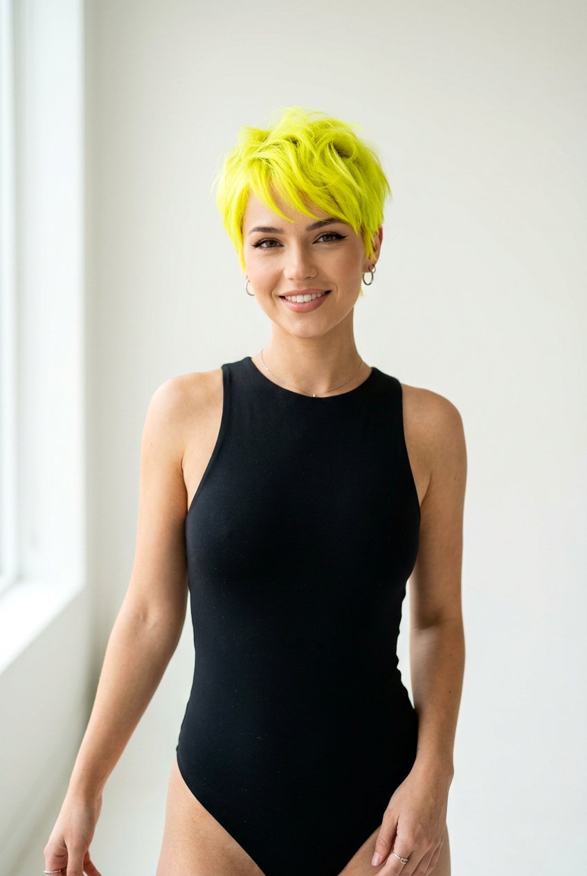 Neon Yellow Hair - 20 festival hair color ideas - 20 festival hair color ideas