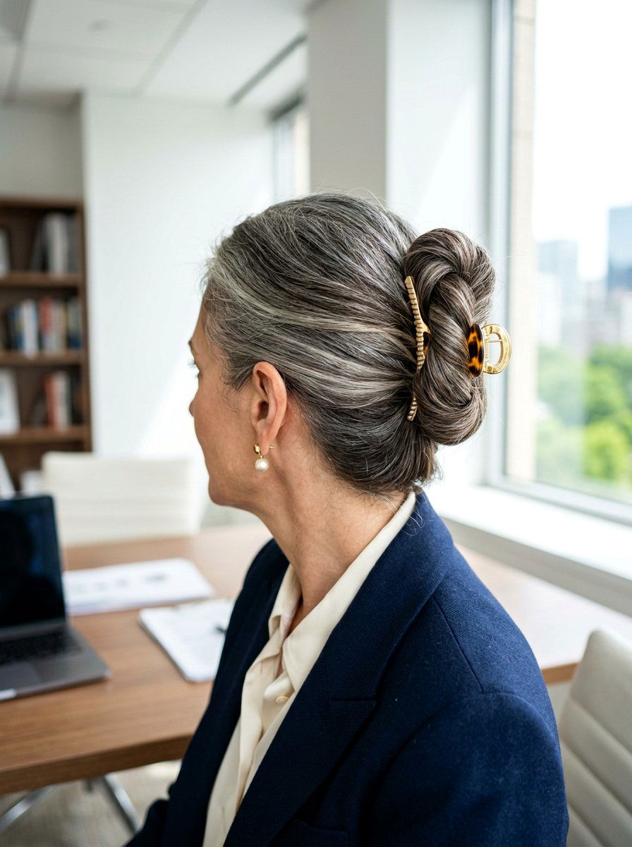 Nested Loop Claw Clip Bun - 20 claw clip bun for mature women - 20 claw clip bun for mature women