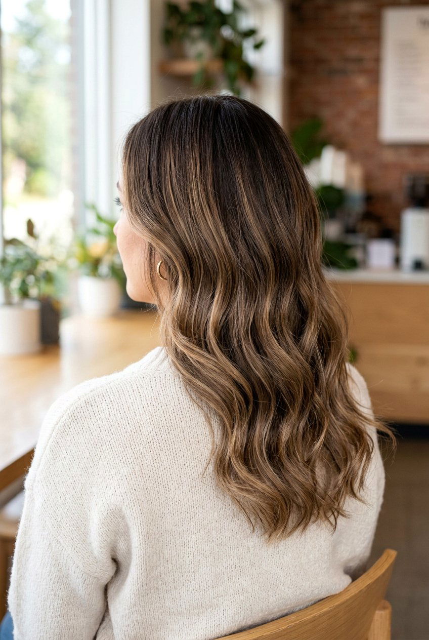 Neutral Brown Balayage With Shadow Root - 20 neutral brown balayage - 20 neutral brown balayage