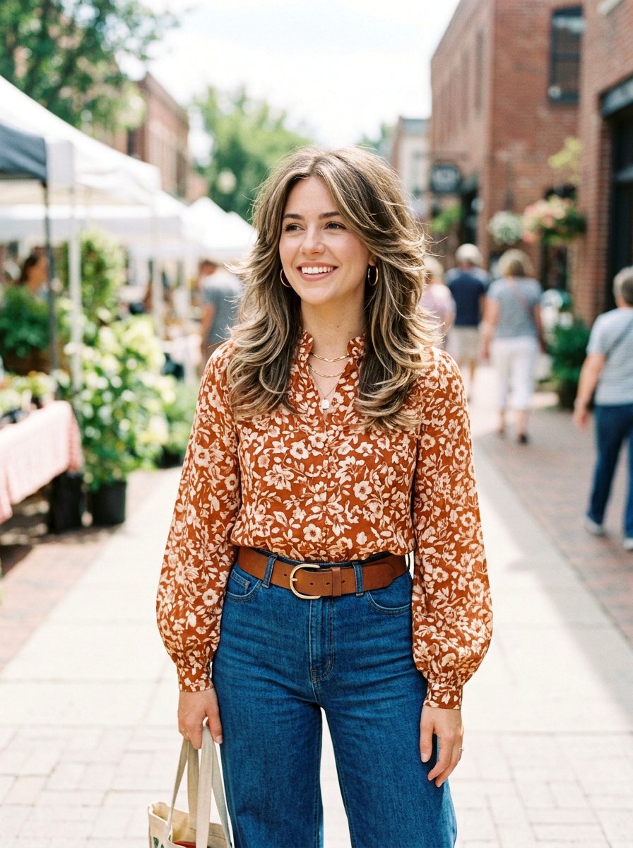 Neutral Brunette With Babylights On Feathered Layers - 20 neutral brunette with babylights - 20 neutral brunette with babylights