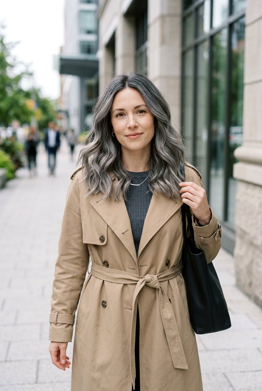 Neutral Gray Balayage - 20 soft gray blonde balayage - 20 soft gray blonde balayage