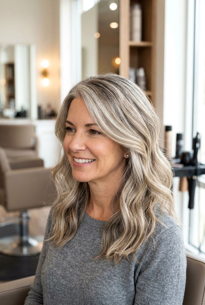 Neutral blonde gray blending hair - 20 blonde gray blending highlights - 20 blonde gray blending highlights