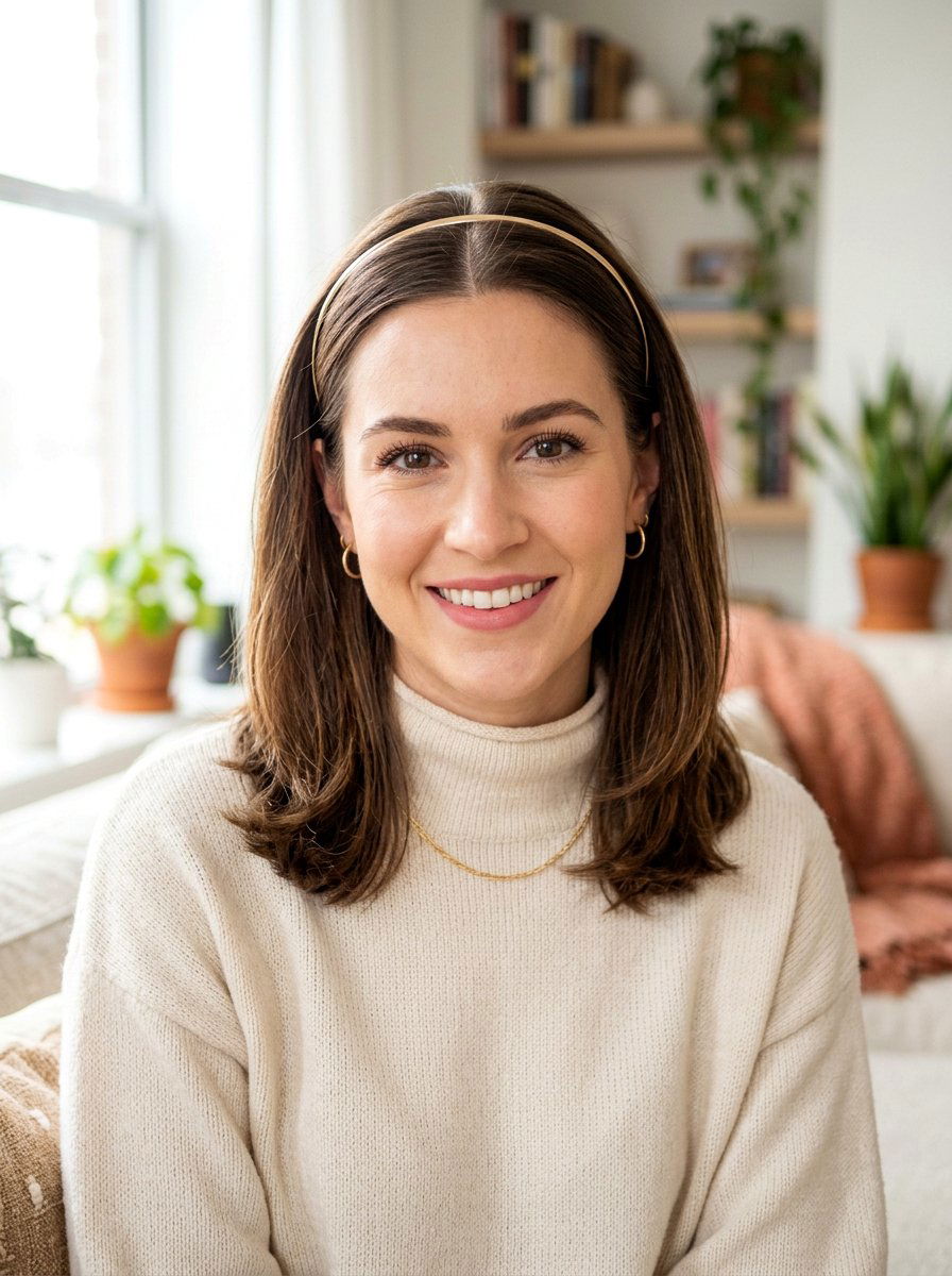 20 Flirty Date Night Hairstyle Ideas With a Sleek Center Part