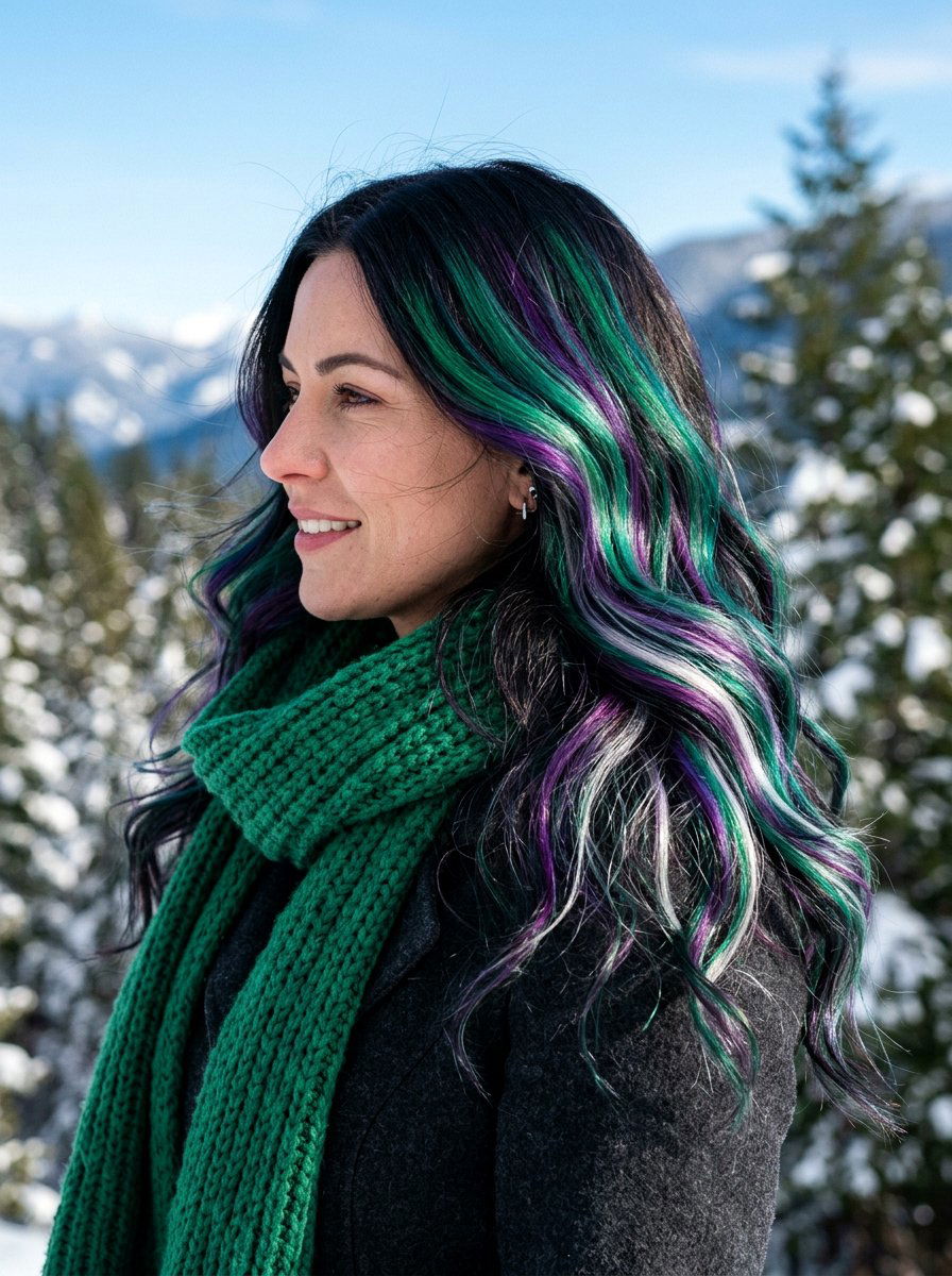 Northern Lights Prism Hair - 20 prism hair color ideas