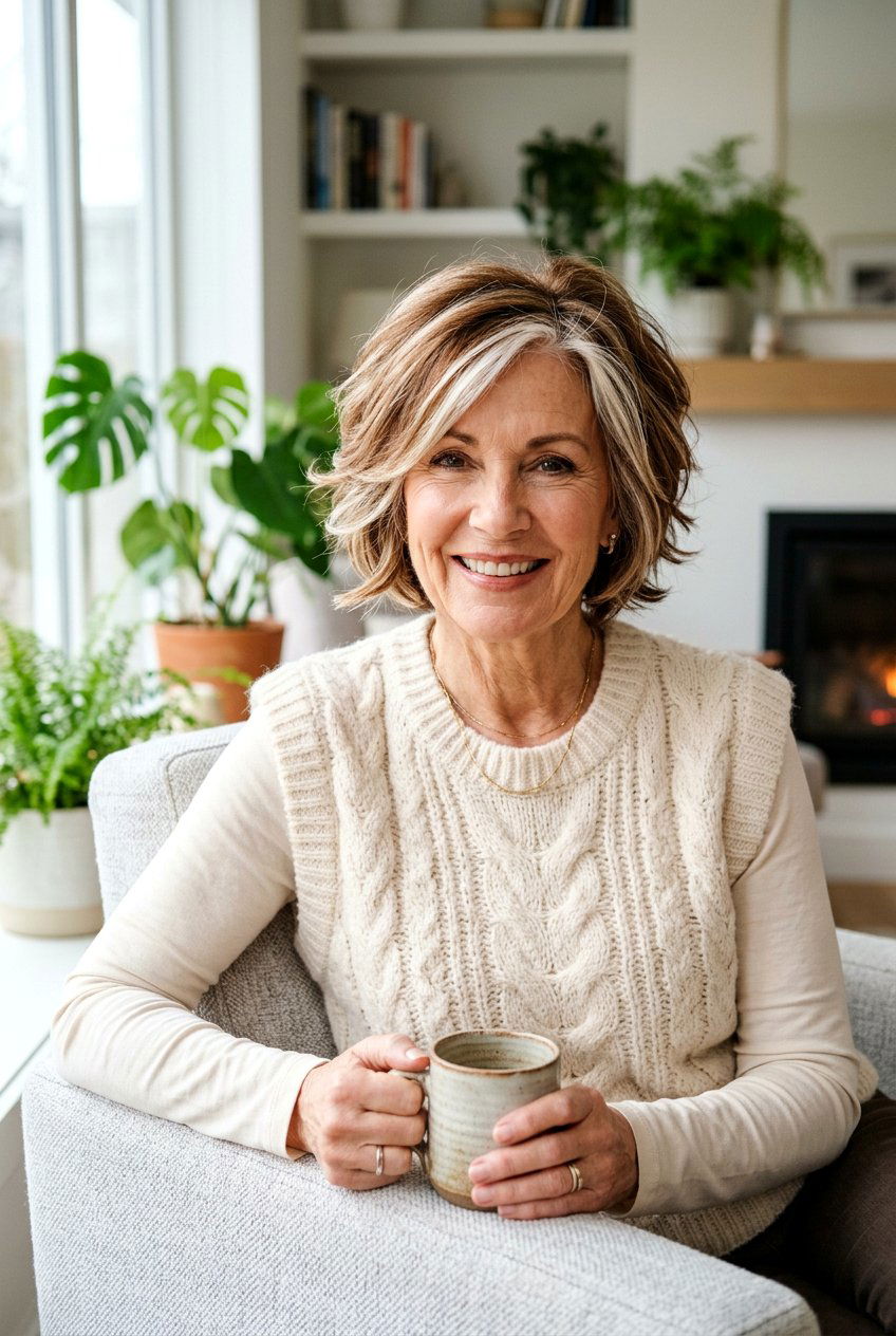 Nutmeg and Cream - 20 dimensional brunette for women over 60 - 20 dimensional brunette for women over 60