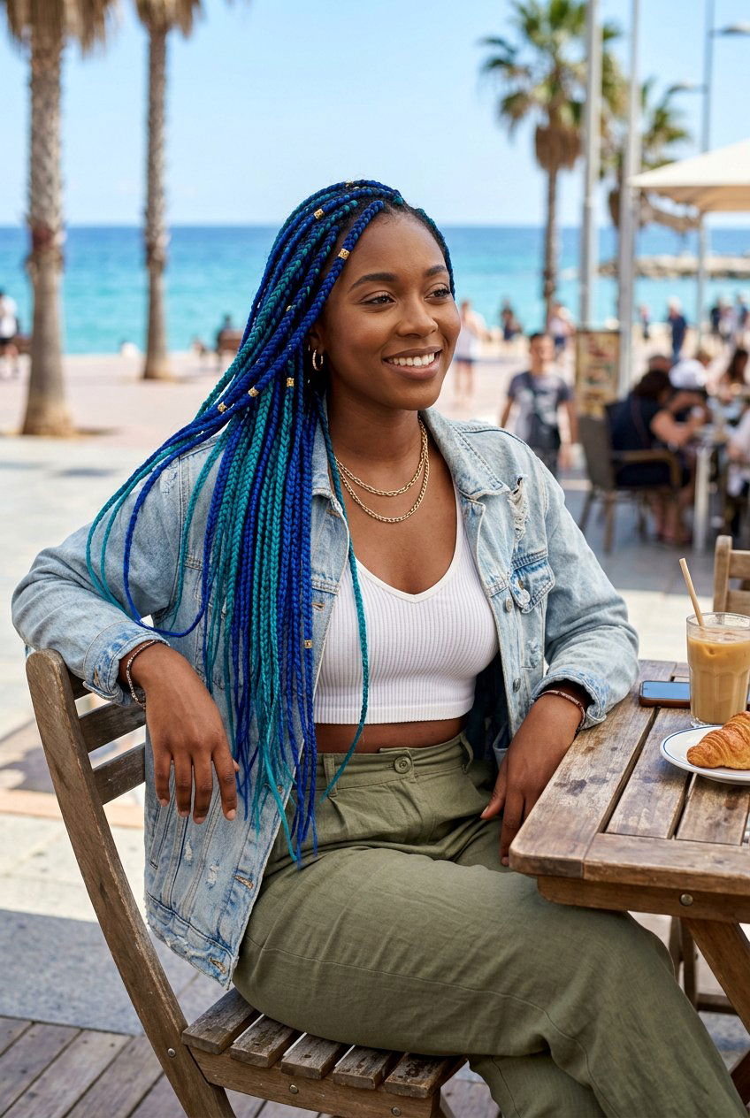 Ocean Blue Box Braids Hair Color - 20 ocean blue hair color - 20 ocean blue hair color