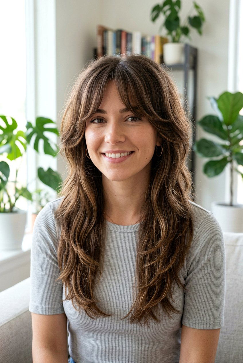 Octopus Haircut With Curtain Bangs For Oval Face - 20 octopus haircut with curtain bangs - 20 octopus haircut with curtain bangs