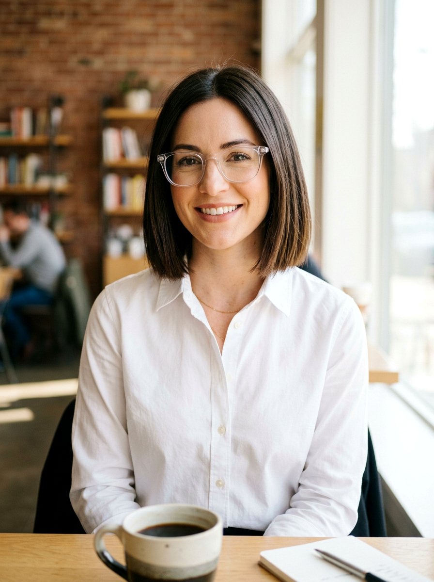 Off Duty Bob With Glasses - 20 office bob haircut with glasses - 20 office bob haircut with glasses
