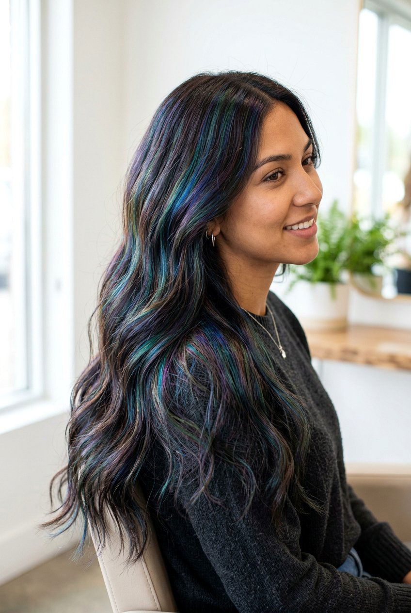 Oil Slick Holographic Hair Color - 20 holographic hair color - 20 holographic hair color