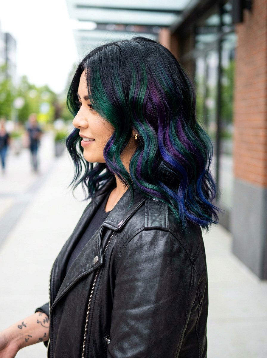 Oil Slick Prism Hair Color - 20 prism hair color ideas - 20 prism hair color ideas