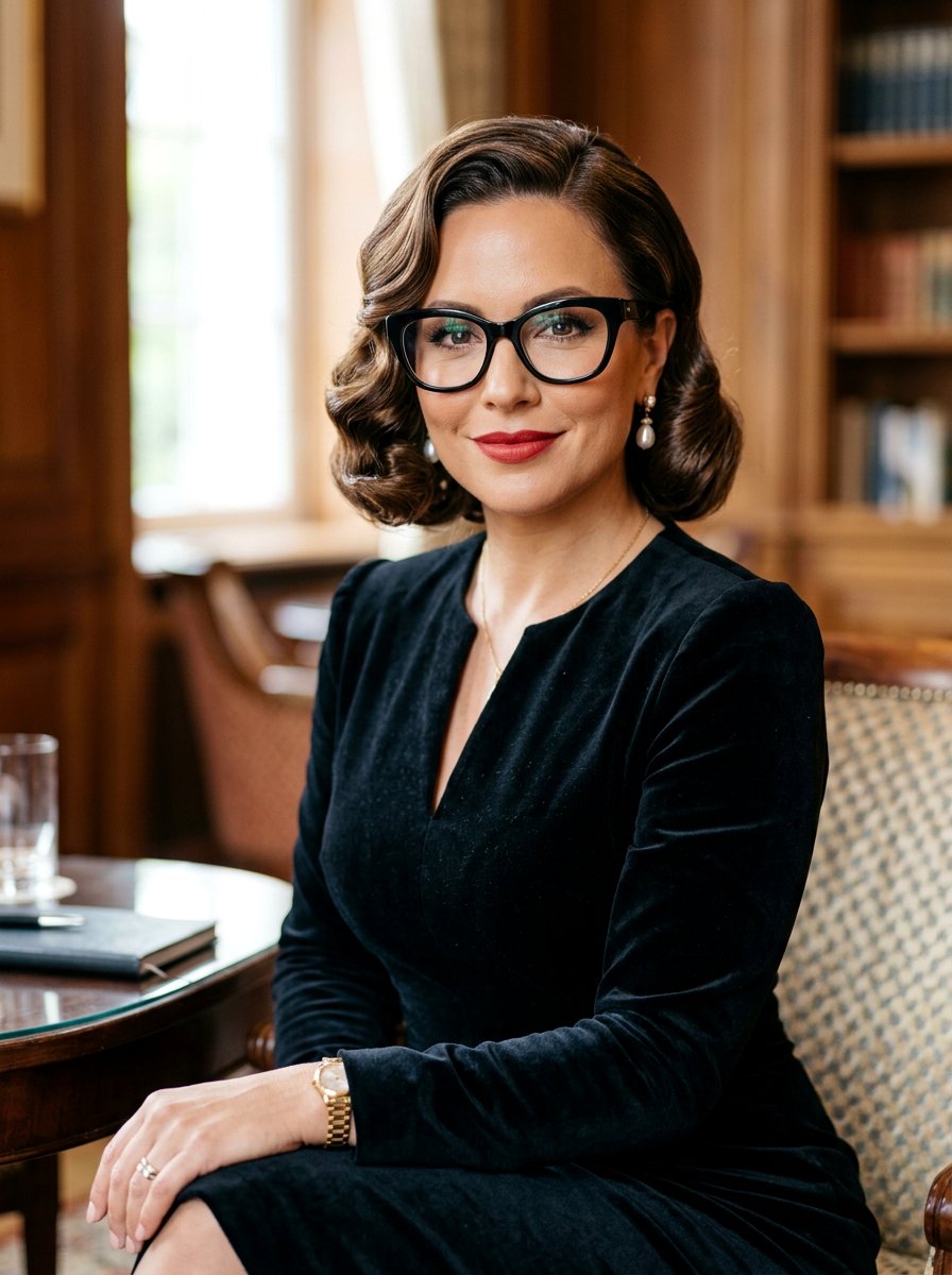 Old Hollywood Bob With Glasses - 20 office bob haircut with glasses - 20 office bob haircut with glasses