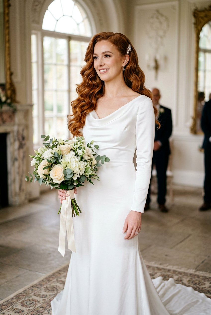Old Hollywood Curls - 20 bridal hairstyle with vintage waves - 20 bridal hairstyle with vintage waves