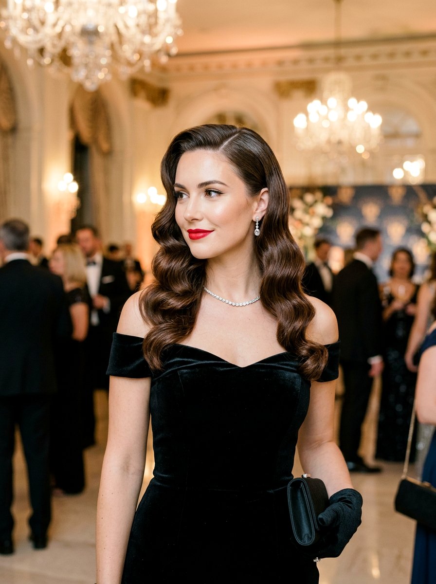 Old Hollywood Waves - 20 glamorous hairstyle ideas for women - 20 glamorous hairstyle ideas for women