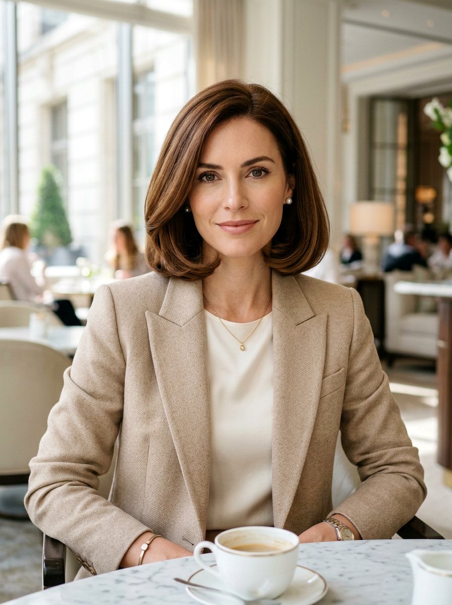 Old Money Bob Blowout - 20 soft luxury blowout hairstyle - 20 soft luxury blowout hairstyle