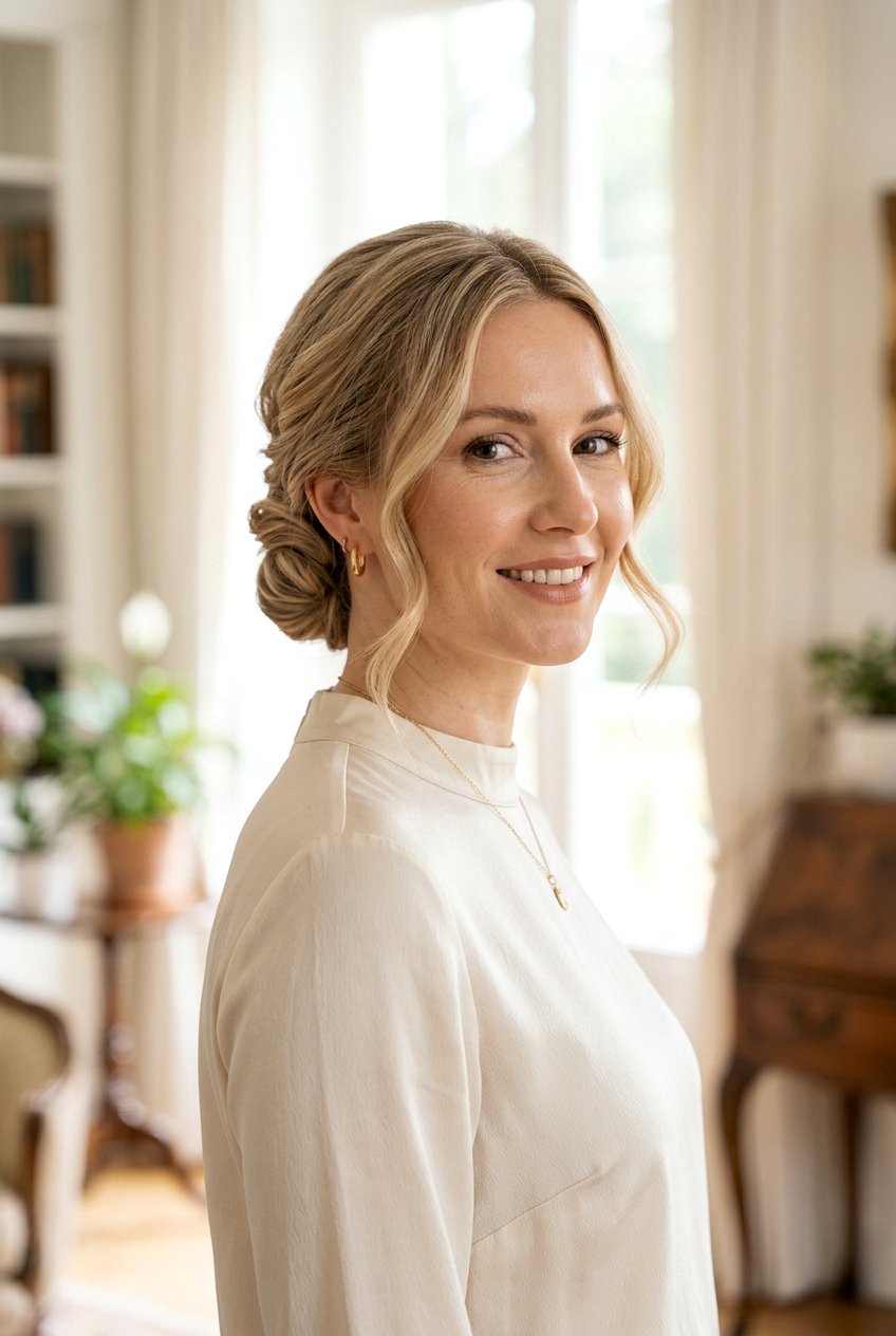 Old Money Bun With Face Framing Pieces - 20 old money bun hairstyle - 20 old money bun hairstyle