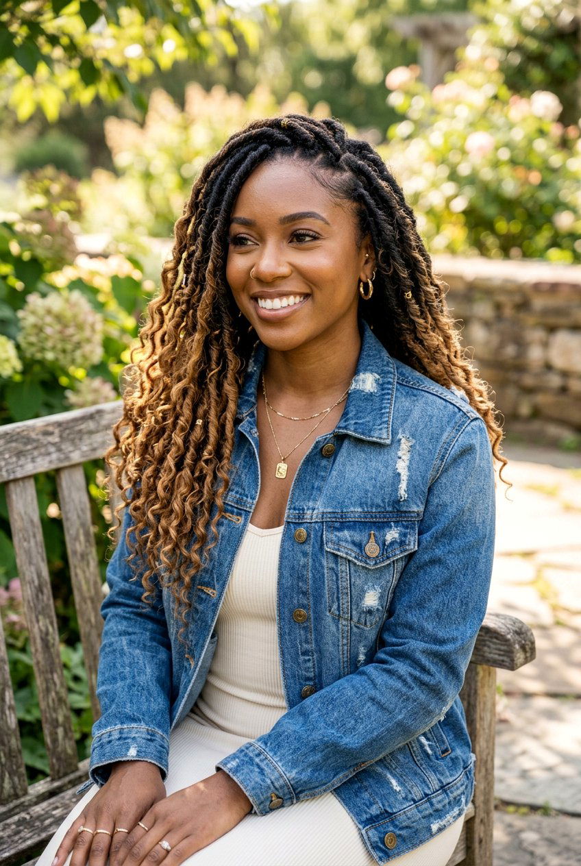 Ombre Boho Faux Locs - 20 boho faux loc hairstyles - 20 boho faux loc hairstyles