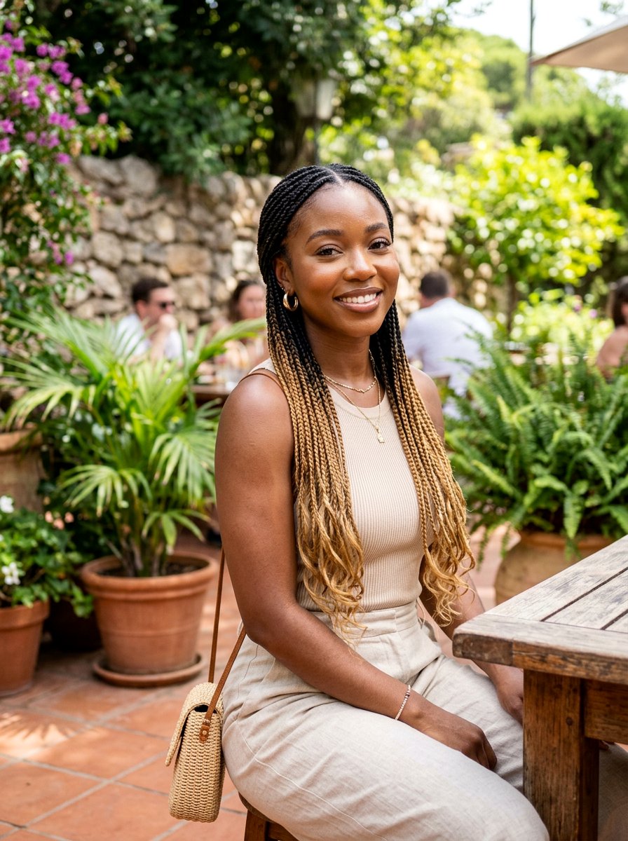 Ombre Braids - 20 vacation braid styles for black women - 20 vacation braid styles for black women