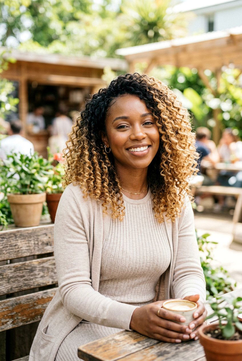 Ombre Curly Crochet - 20 curly crochet hairstyles - 20 curly crochet hairstyles