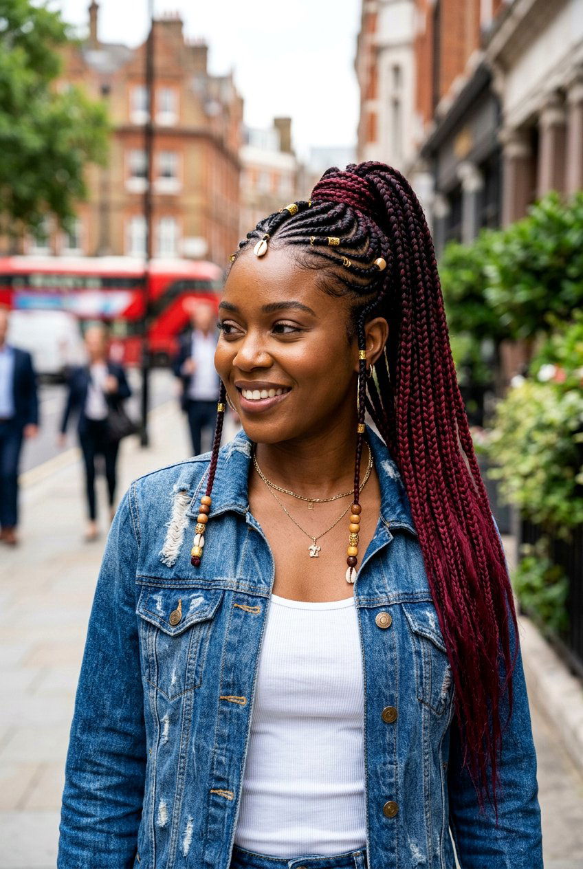 20 Chic Fulani Ponytail Braids for an Effortlessly Cool Style