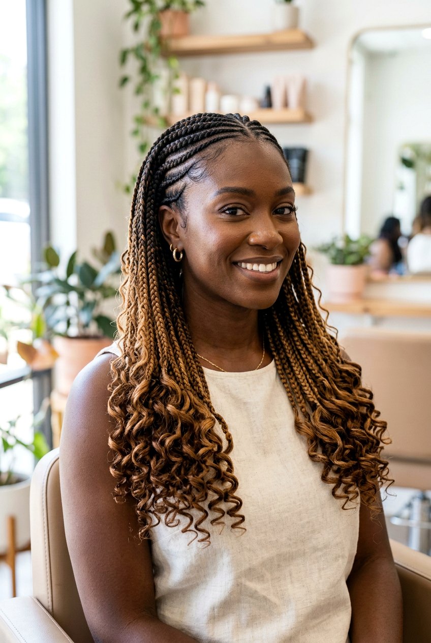 Ombre Goddess Braids - 20 goddess braids hairstyles - 20 goddess braids hairstyles