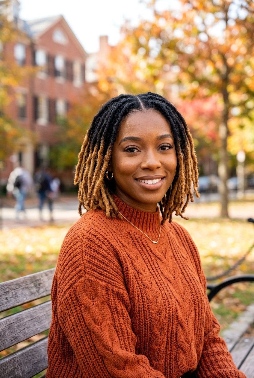 Ombre Loc Bob Middle Part - 20 loc bob with middle part - 20 loc bob with middle part