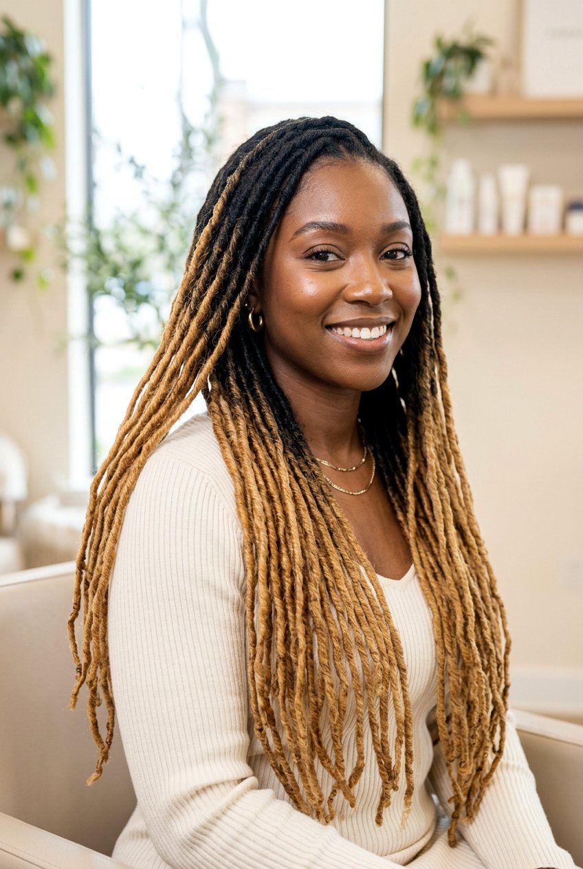 Ombre Locs - 20 loc hairstyles for women - 20 loc hairstyles for women