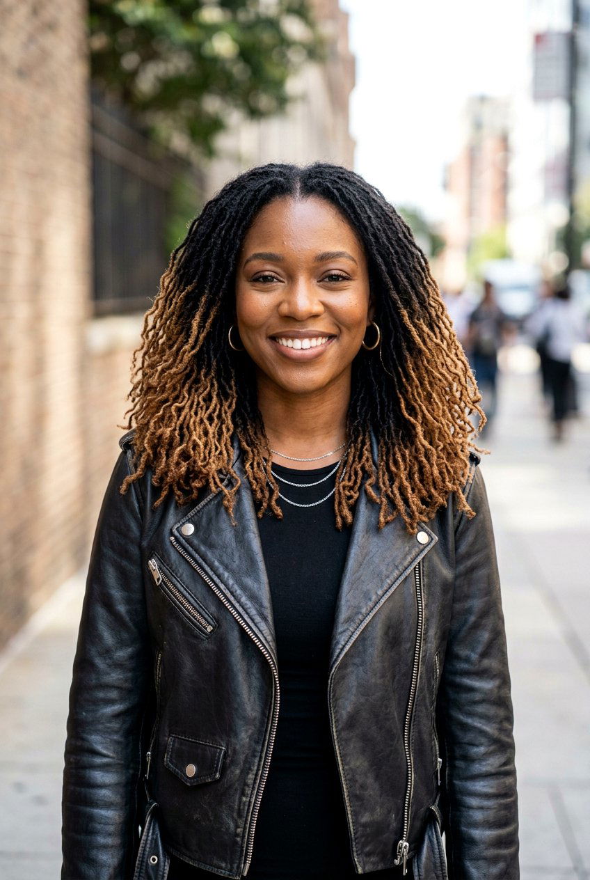 Ombre Microlocs - 20 microlocs hairstyle ideas - 20 microlocs hairstyle ideas