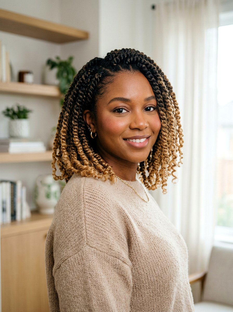 Ombre Passion Twist Bob - 20 passion twist bob hairstyle - 20 passion twist bob hairstyle