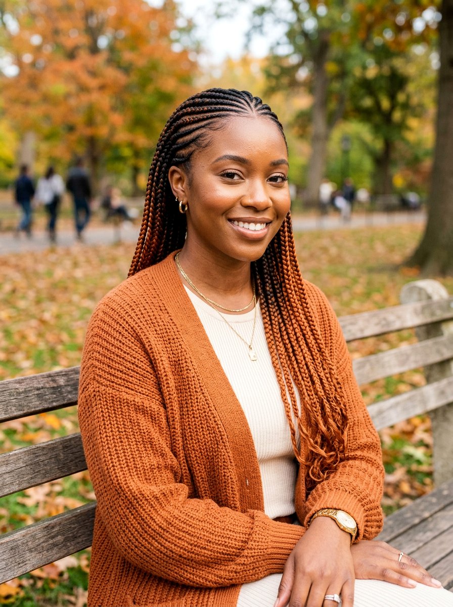 Ombre Scalp Braids - 20 scalp braid hairstyles for black women - 20 scalp braid hairstyles for black women