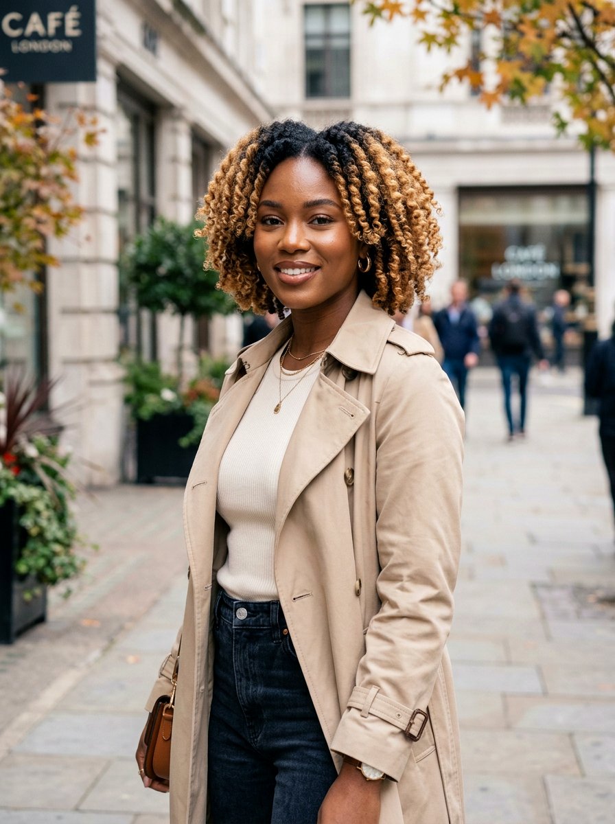 Ombre Twist Out Bob - 20 twist out bob hairstyle - 20 twist out bob hairstyle