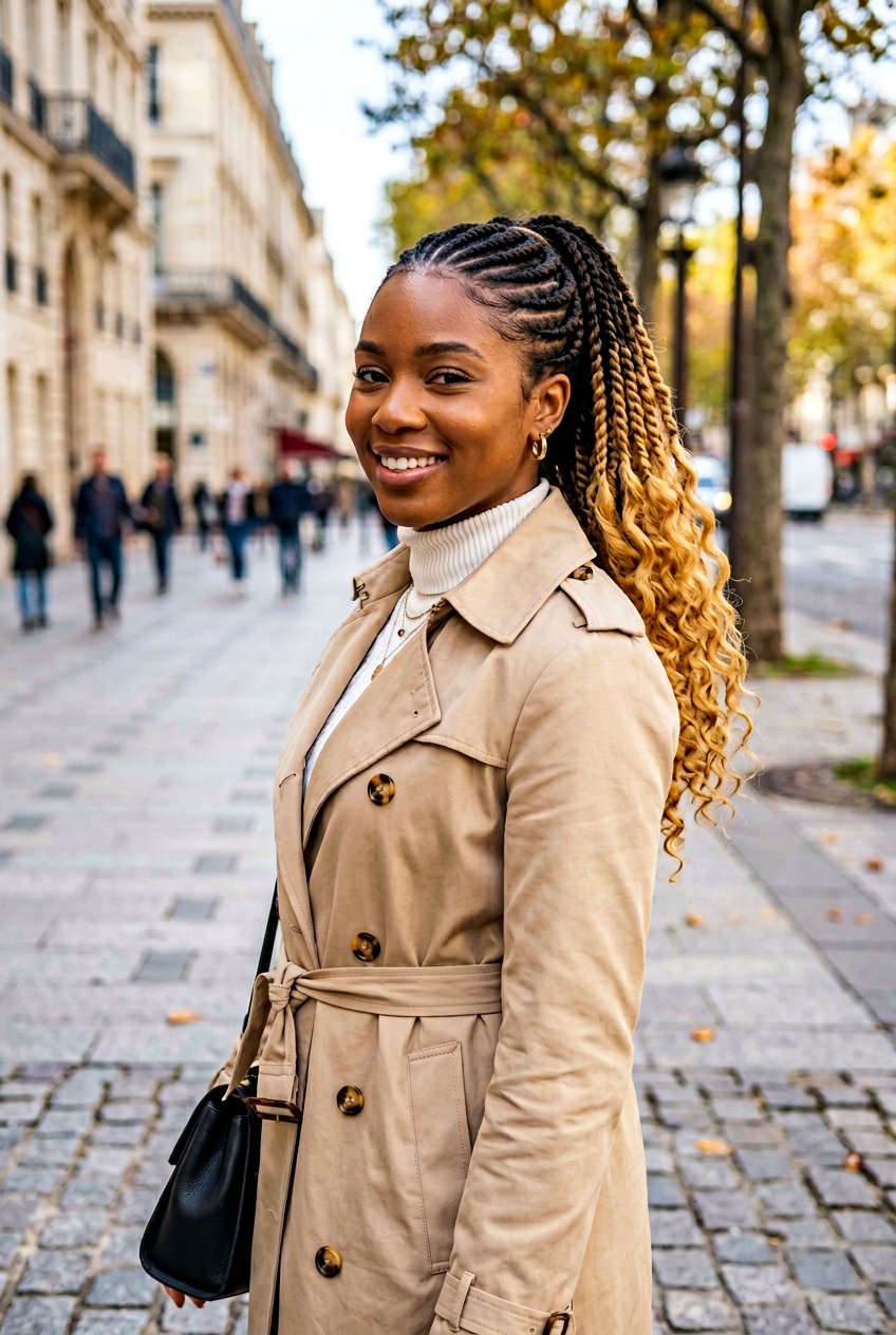 Ombre flat twist ponytail - 20 flat twists into ponytail - 20 flat twists into ponytail