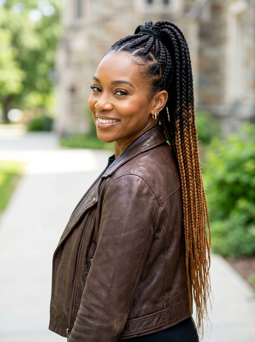 Ombre jumbo knotless braids ponytail - 20 jumbo knotless braids ponytail - 20 jumbo knotless braids ponytail