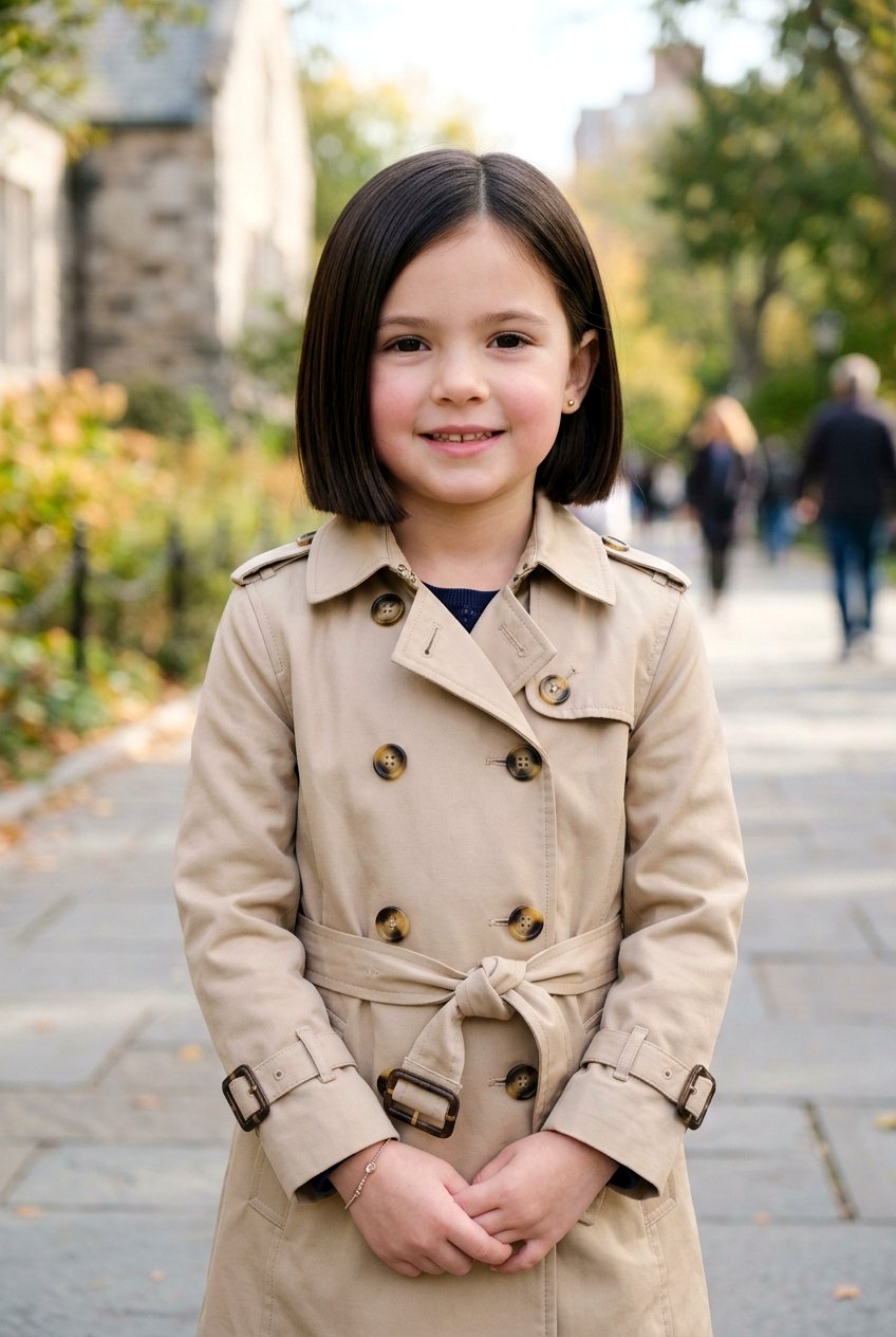 One Length Blunt Bob - 20 school bob for little girls - 20 school bob for little girls