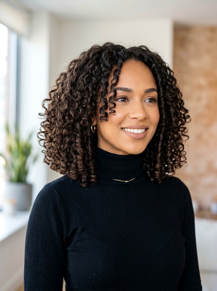 One Length Cut For 3a Curls - 20 haircut for 3a curly hair - 20 haircut for 3a curly hair