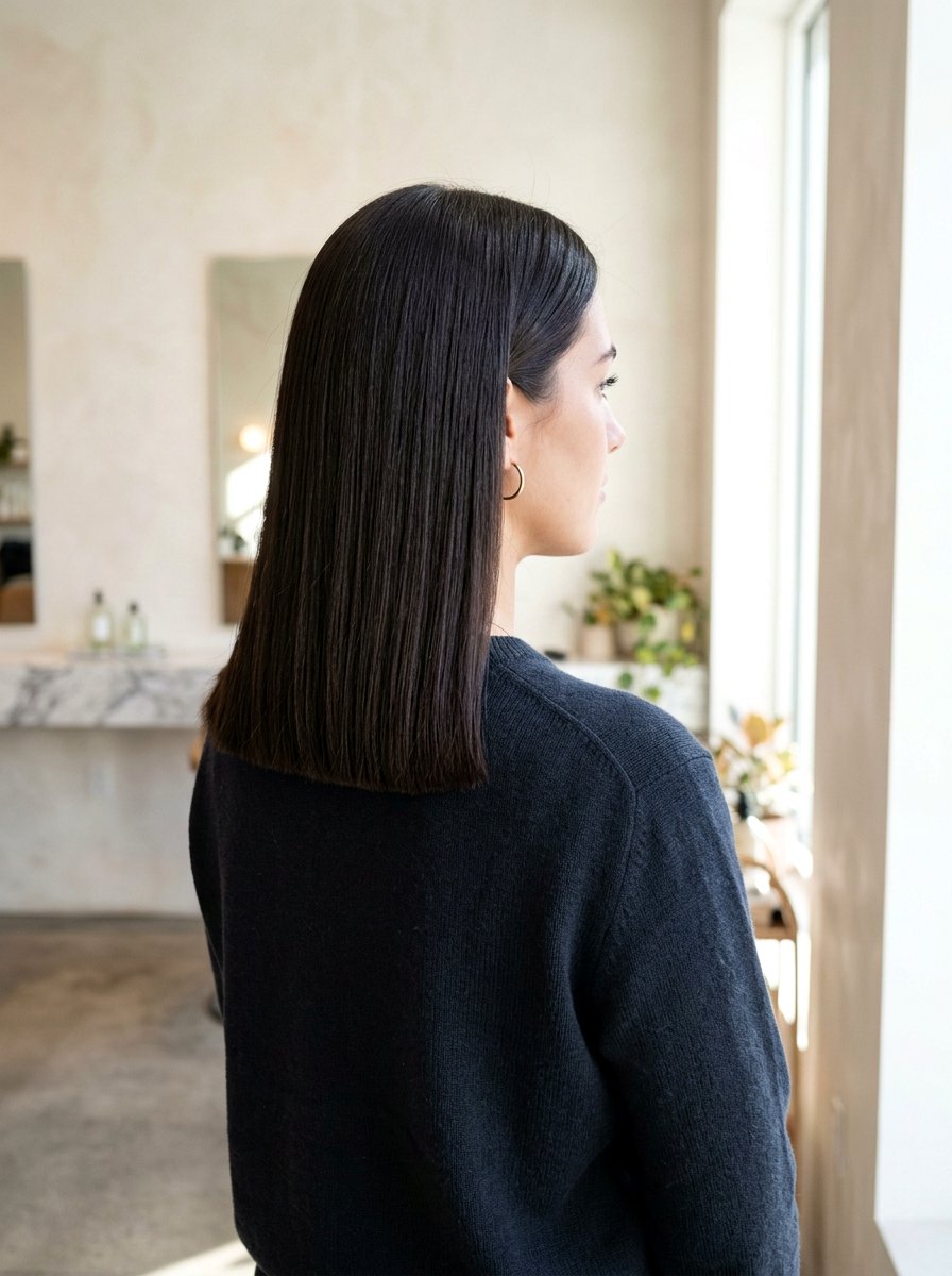 One Length Shoulder Cut - 20 shoulder length haircut for damaged hair - 20 shoulder length haircut for damaged hair