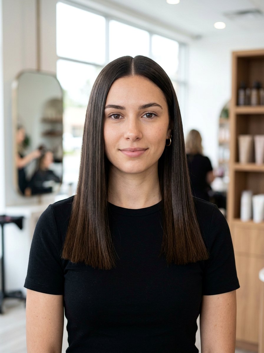 One Length Straight Haircut - 20 polished straight haircut for women - 20 polished straight haircut for women