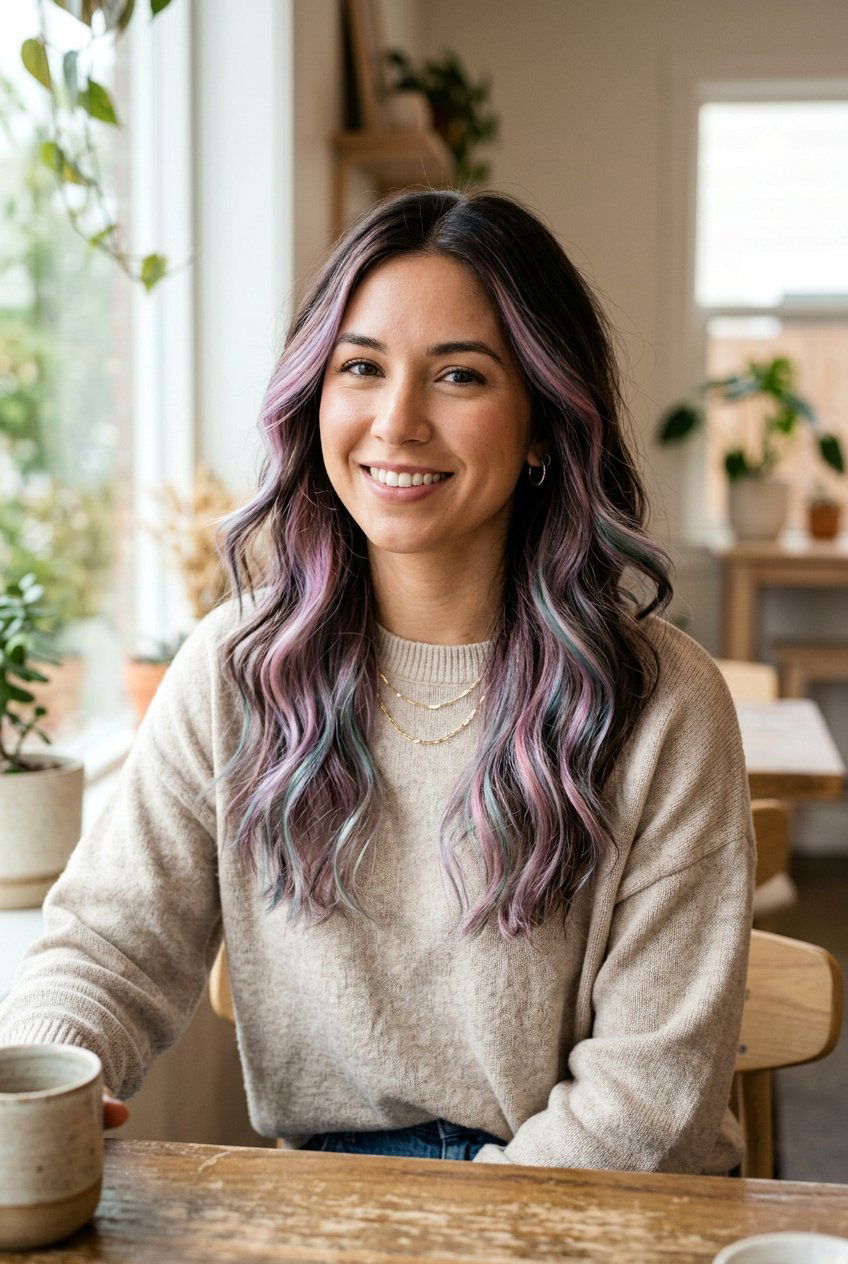 Opal Hair Color for Dark Hair - 20 opal hair color ideas - 20 opal hair color ideas