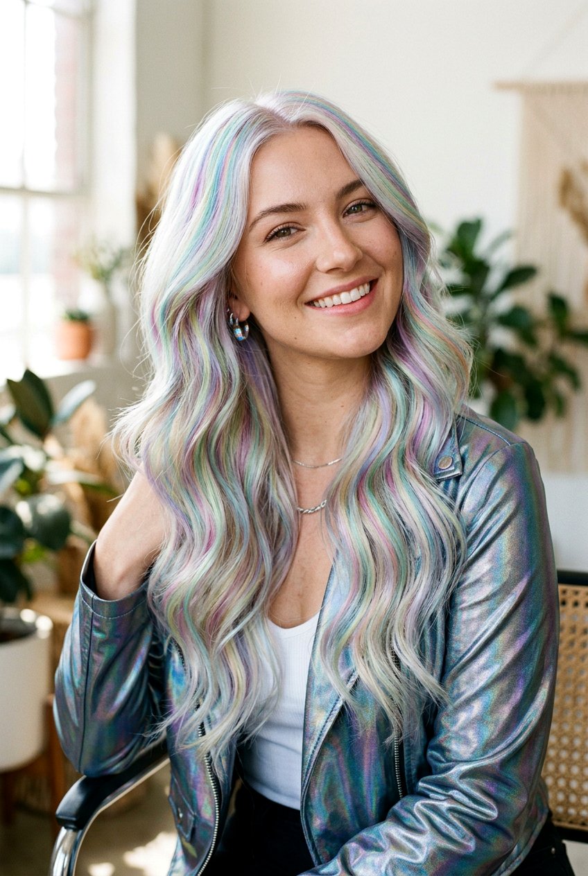 Opal Hair Color - 20 festival hair color ideas - 20 festival hair color ideas