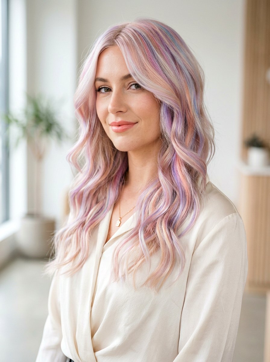 Opal Iridescent Prism Hair - 20 prism hair color ideas - 20 prism hair color ideas