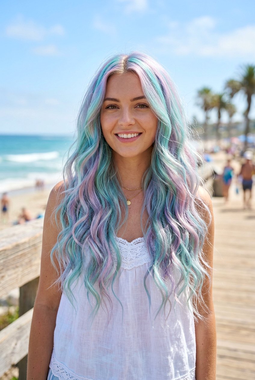 Opal Mermaid Hair Color - 20 opal hair color ideas - 20 opal hair color ideas