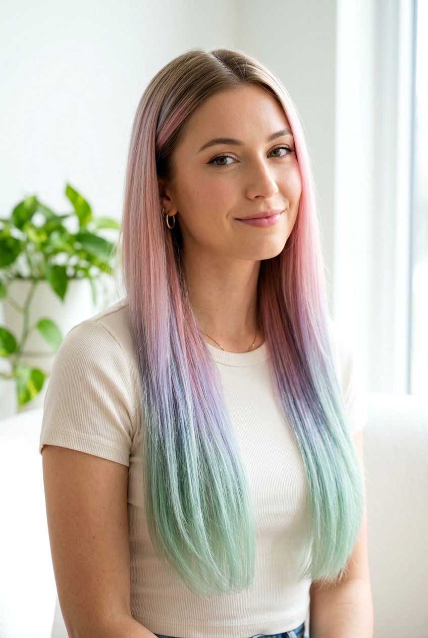 Opal Ombre Hair Color - 20 opal hair color ideas - 20 opal hair color ideas