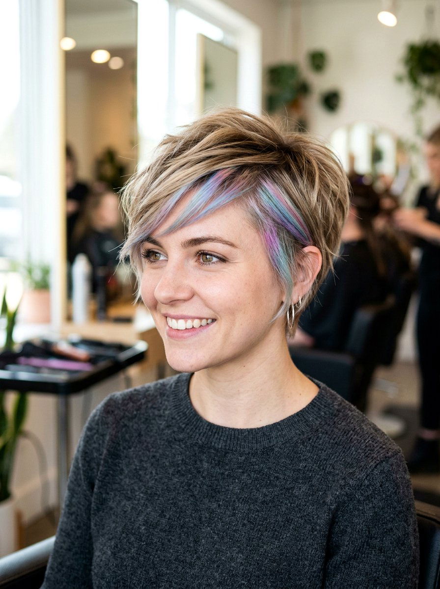 Opal Peekaboo Underlayer for Short Hair - 20 opal peekaboo underlayer - 20 opal peekaboo underlayer